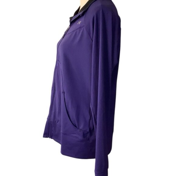 Under Armour All Season Gear Full Zip Purple Jacket Womens Size Large - Picture 2 of 9